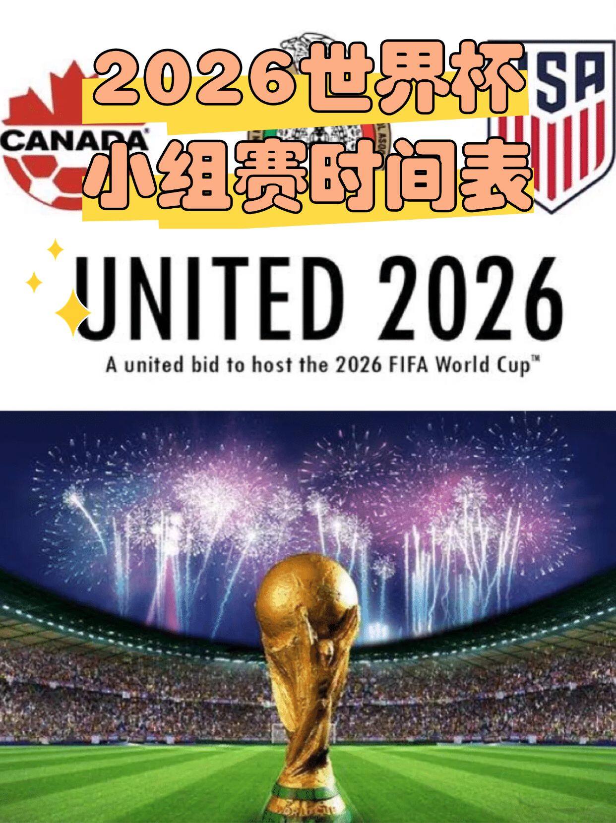 2026世界杯观赛日历，小组赛时间安排其实没那么难懂